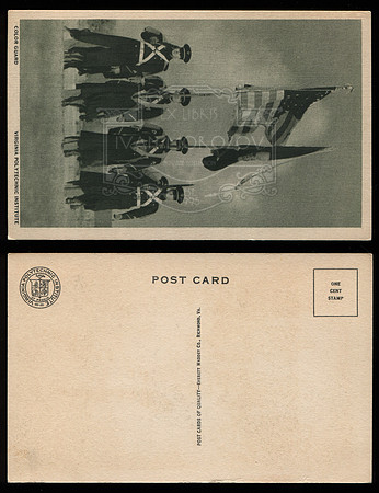 Postcard. Circa 1945. Color Guard.