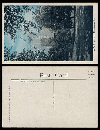 Postcard. Circa . VPI Library.