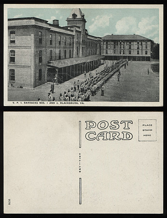 Postcard. Circa 1914. Barracks No1 and No2.
