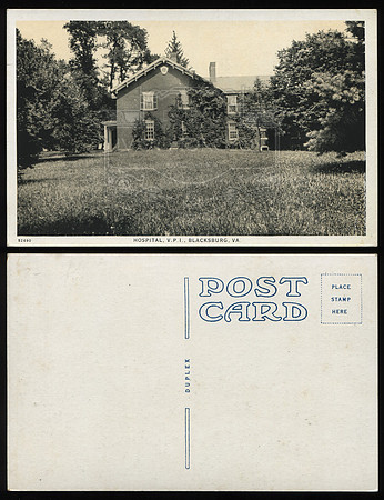 Postcard. Circa 1914. Hospital, VPI.