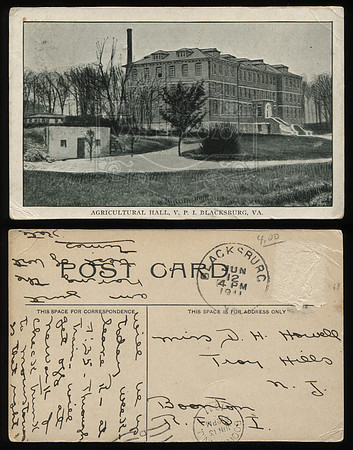Postcard. Circa 1911. Agricultural Hall.