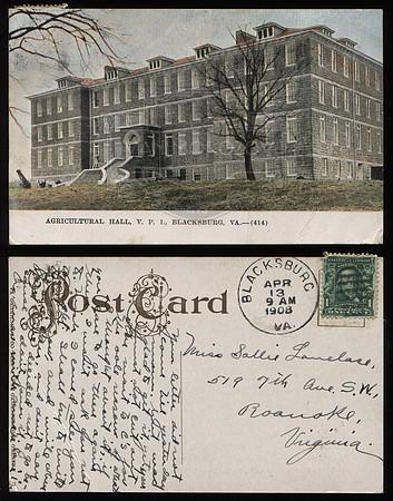 Postcard. Circa 1908. Agricultural Hall.