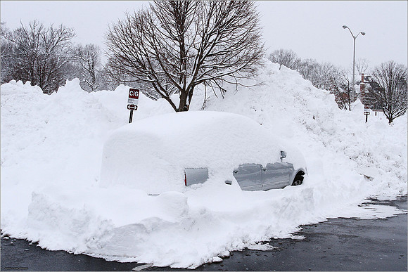 Snow on Campus. Virginia Tech.