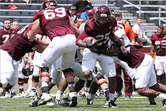2014.04.12. VT Football Scrimmage.