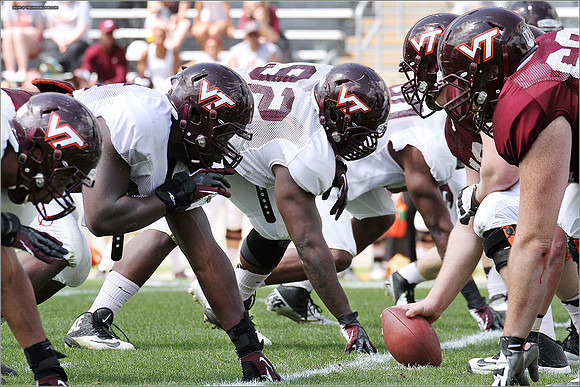 2014.04.12. VT Football Scrimmage.