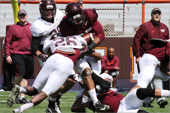 2014.04.12. VT Football Scrimmage.
