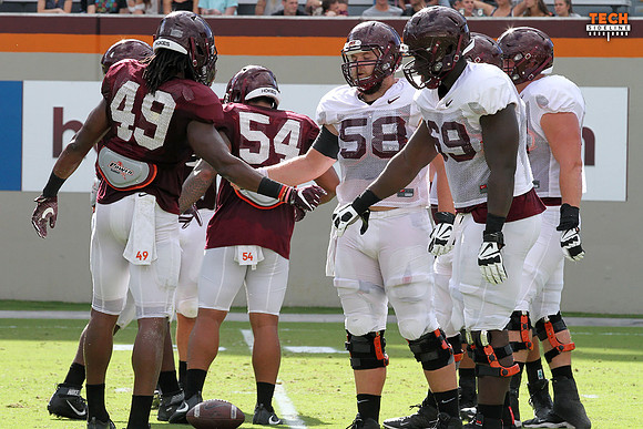 2016.08.23. VT Football Practice.
