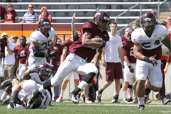 2014.04.12. VT Football Scrimmage.