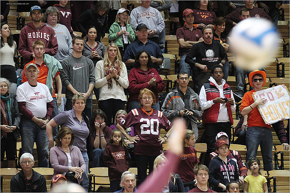 2013.11.08. Miami FL at VT. Volleyball.