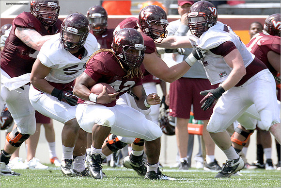2014.04.12. VT Football Scrimmage.