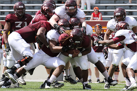 2014.04.12. VT Football Scrimmage.