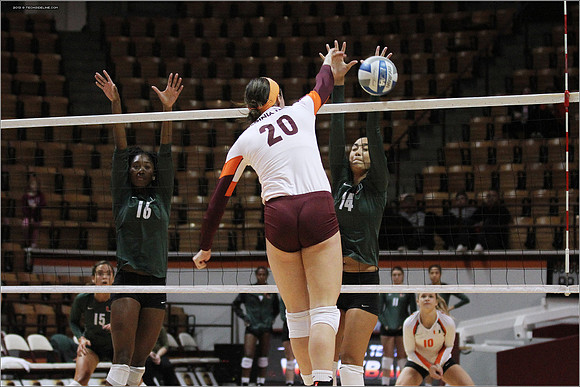 2013.11.08. Miami FL at VT. Volleyball.