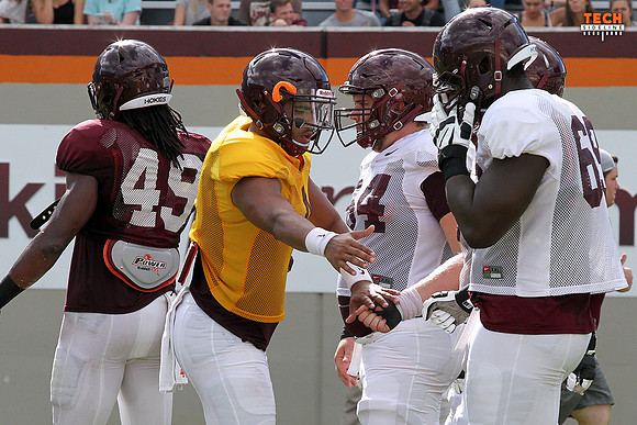 2016.08.23. VT Football Practice.
