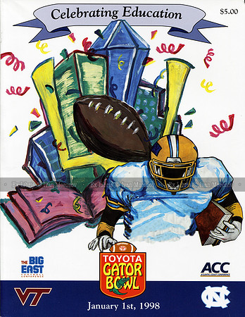 1998. Gator Bowl. Game Program.