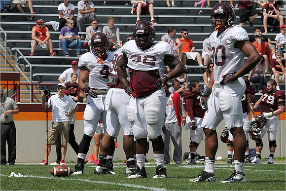 2014.04.12. VT Football Scrimmage.
