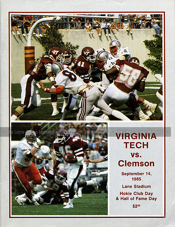 1985.09.14. Clemson at VT.