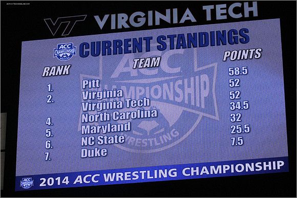 2014.03.08. Wrestling. ACC Championship.