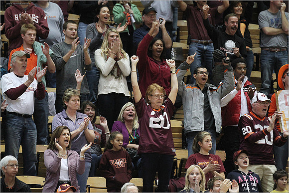 2013.11.08. Miami FL at VT. Volleyball.