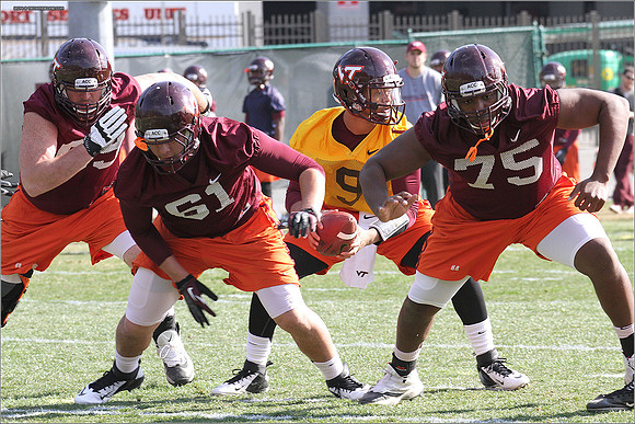 2014.03.27. VT Football Practice.