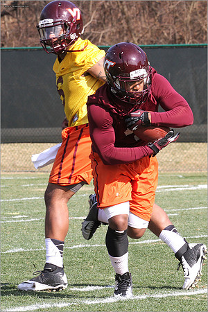 2014.03.27. VT Football Practice.