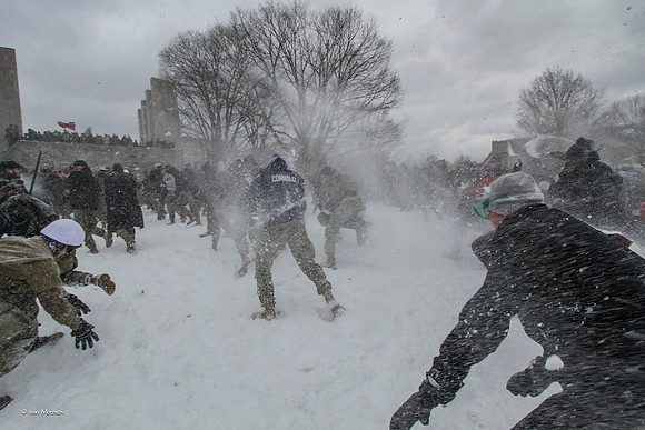 2022.01.17. Annual Snowball Battle at Virginia Tech.