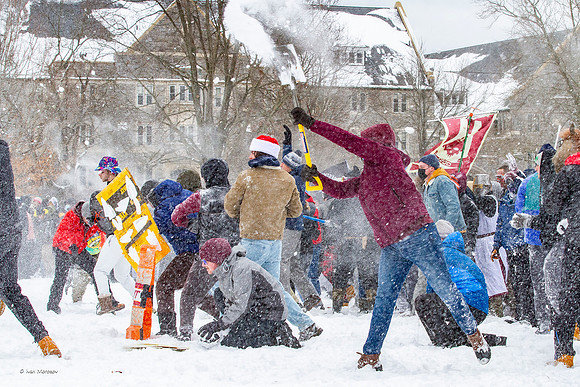 2022.01.17. Annual Snowball Battle at Virginia Tech.