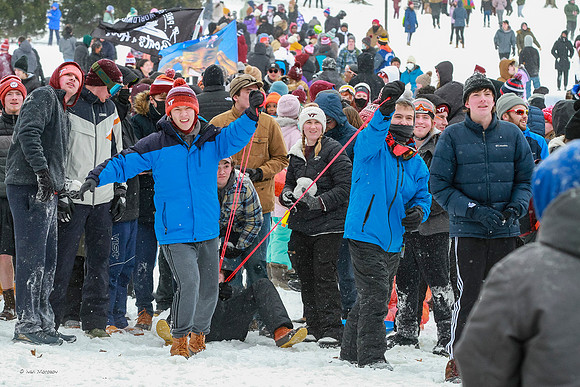 2022.01.17. Annual Snowball Battle at Virginia Tech.