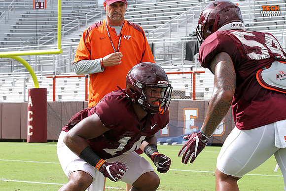 2016.08.23. VT Football Practice.