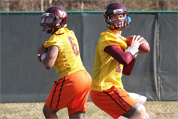 2014.03.27. VT Football Practice.