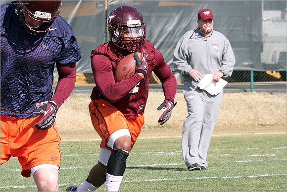 2014.03.27. VT Football Practice.