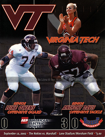 2002.09.12. Marshall at VT