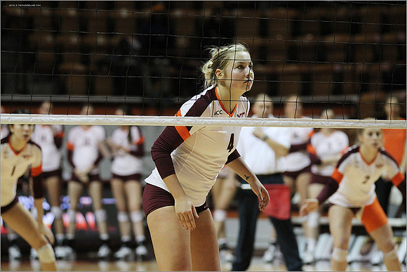 2013.11.08. Miami FL at VT. Volleyball.