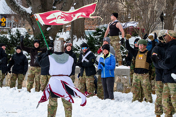 2022.01.17. Annual Snowball Battle at Virginia Tech.