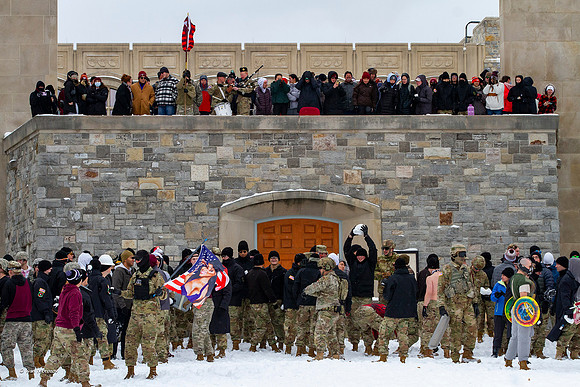 2022.01.17. Annual Snowball Battle at Virginia Tech.