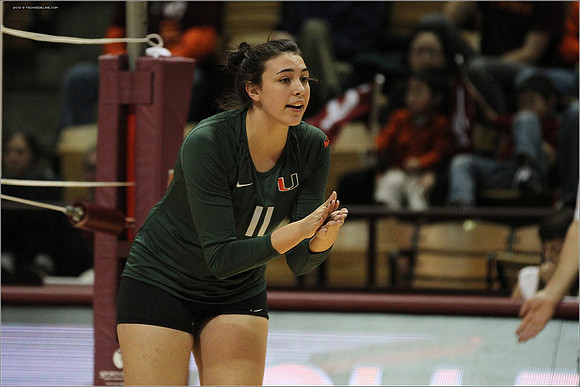 2013.11.08. Miami FL at VT. Volleyball.