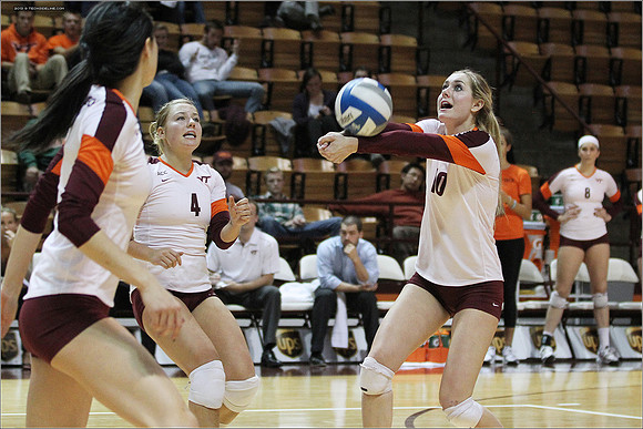 2013.11.08. Miami FL at VT. Volleyball.