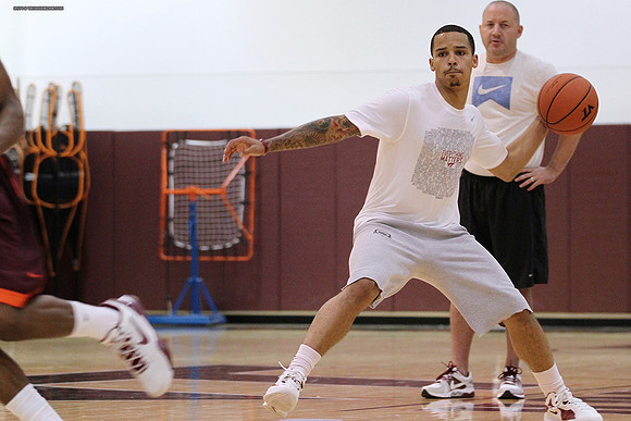 2014.11.05. VT Men Basketball Team Practice.