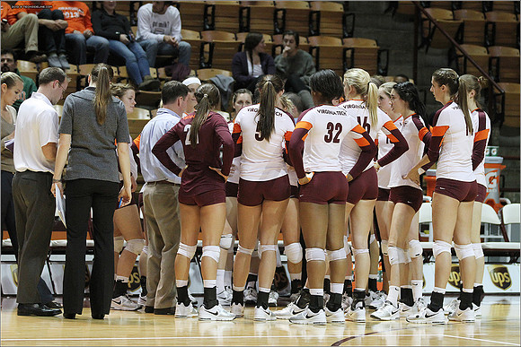 2013.11.08. Miami FL at VT. Volleyball.