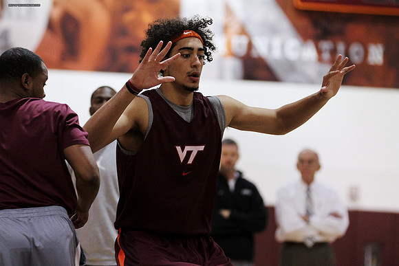 2014.11.05. VT Men Basketball Team Practice.