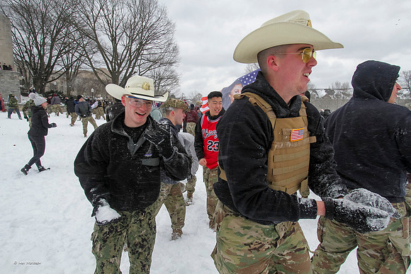 2022.01.17. Annual Snowball Battle at Virginia Tech.