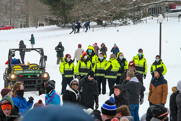 2022.01.17. Annual Snowball Battle at Virginia Tech.