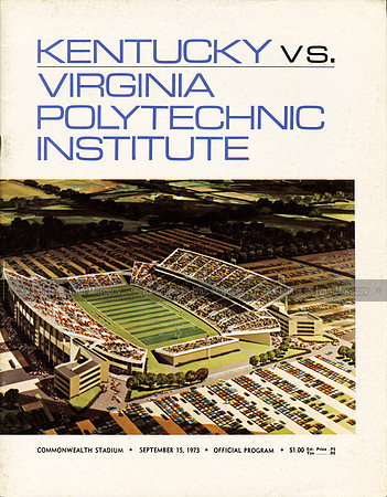 1973.09.15. Virginia Tech at Kentucky