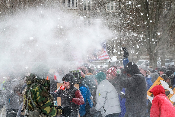 2022.01.17. Annual Snowball Battle at Virginia Tech.
