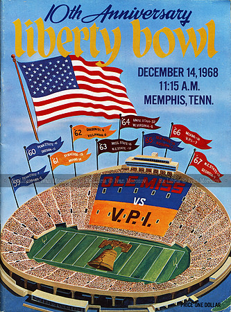 1968. Liberty Bowl.