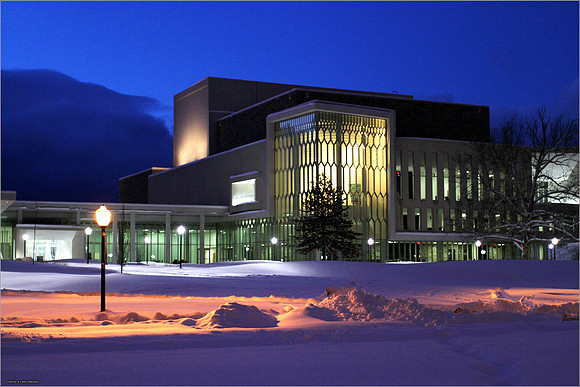Snow on Campus. Virginia Tech.