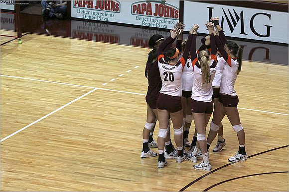 2013.11.08. Miami FL at VT. Volleyball.