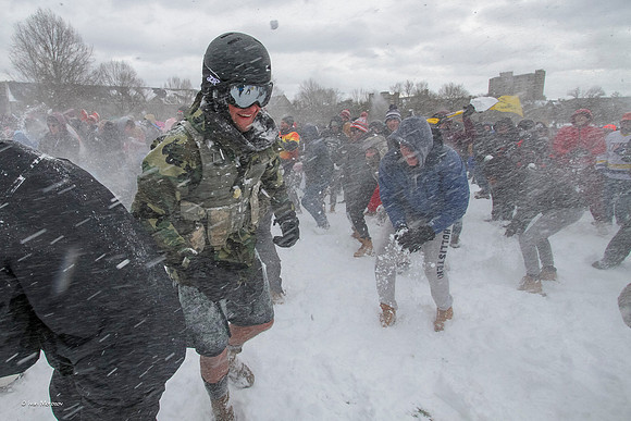 2022.01.17. Annual Snowball Battle at Virginia Tech.