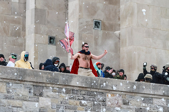 2022.01.17. Annual Snowball Battle at Virginia Tech.