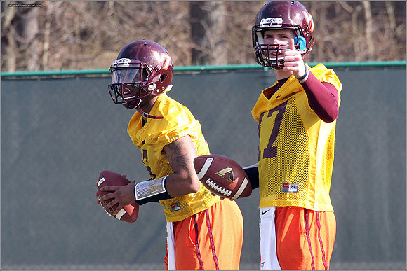 2014.03.27. VT Football Practice.