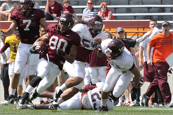 2014.04.12. VT Football Scrimmage.